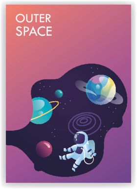 宇宙星系星球太空插画
