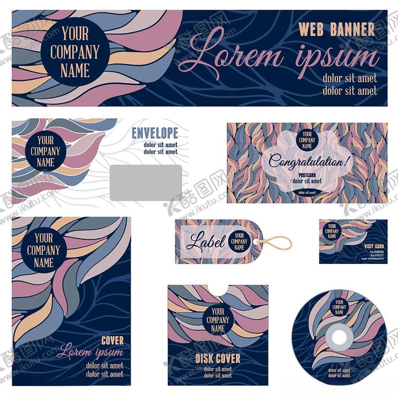 编号：27619309221323219742【酷图网】源文件下载-梦幻海洋主题品牌视觉设计