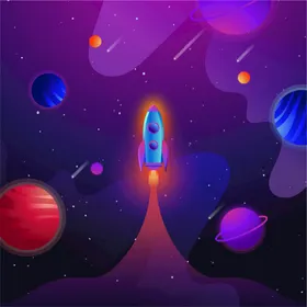 火箭宇宙航天燃气推进