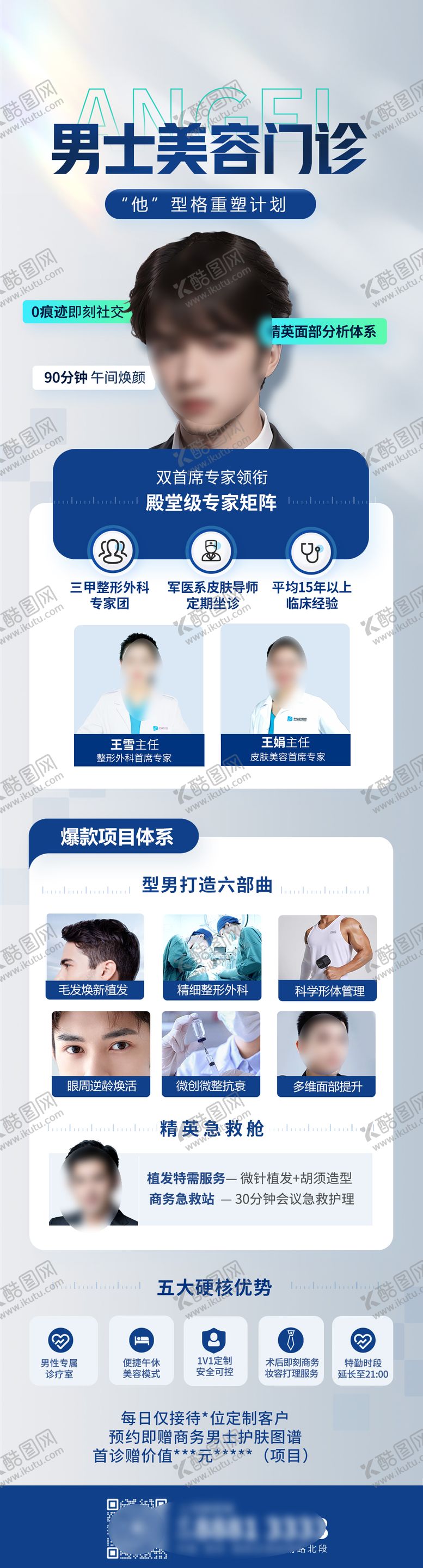 编号：83022007071018374610【酷图网】源文件下载-男美容海报