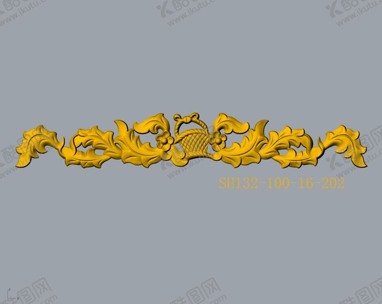 编号：91707901291304116564【酷图网】源文件下载-CAD浮雕装饰花3D模型 