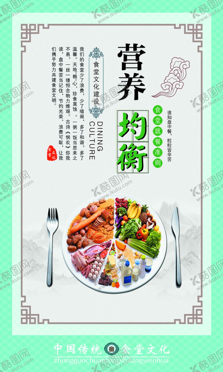 编号：43897209130135274923【酷图网】源文件下载-食堂海报节约浪费可耻