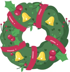 圣诞花环免抠图