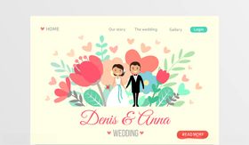 婚礼海报婚礼页面