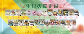 生日蛋糕展板