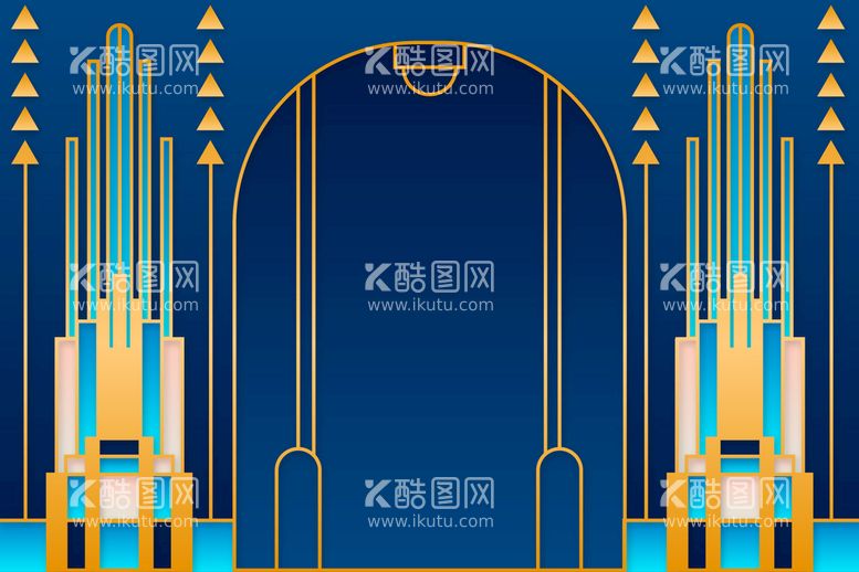 编号：51827609162338176839【酷图网】源文件下载-金色线条背景