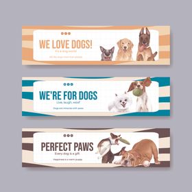 宠物横幅设计