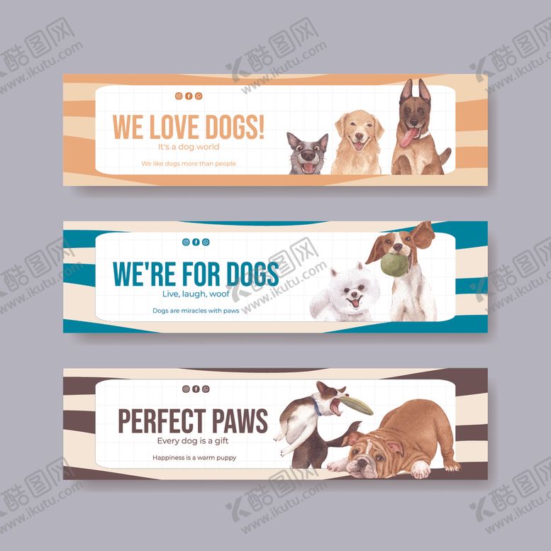 编号：39245504290142517386【酷图网】源文件下载-宠物横幅设计