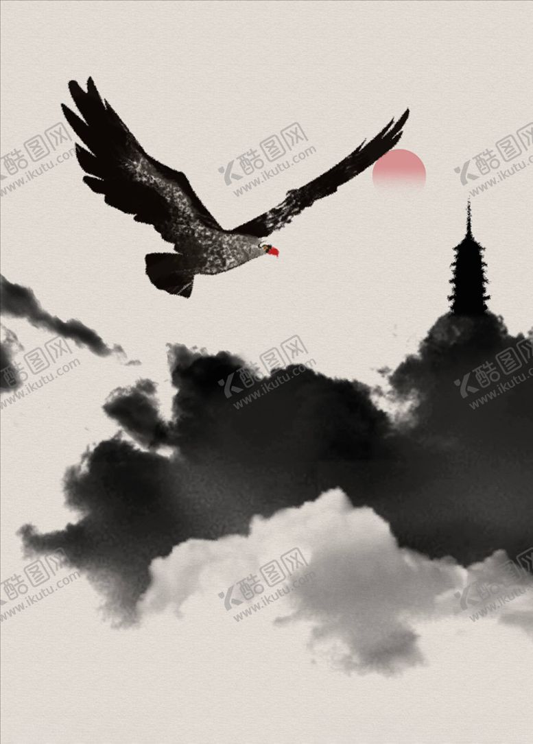 编号：35278004222123459082【酷图网】源文件下载-水墨装饰画