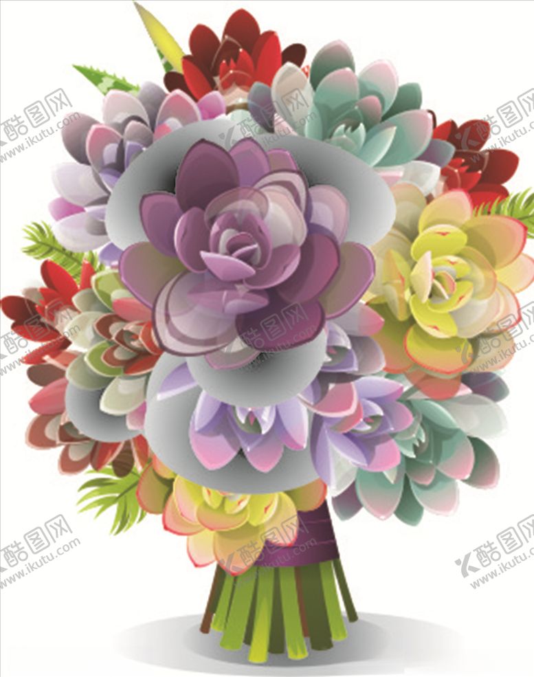 编号：69107909180227407368【酷图网】源文件下载-多肉花束