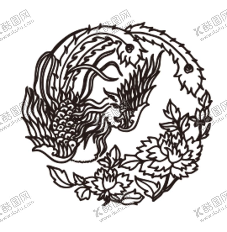 编号：25878405060429034914【酷图网】源文件下载-手绘水彩凤凰