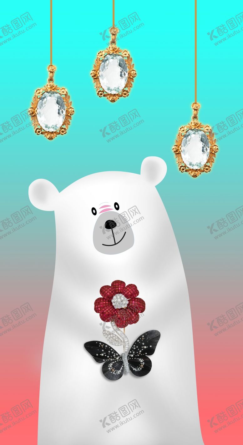 编号：86064010121748235686【酷图网】源文件下载-卡通动物玄关画