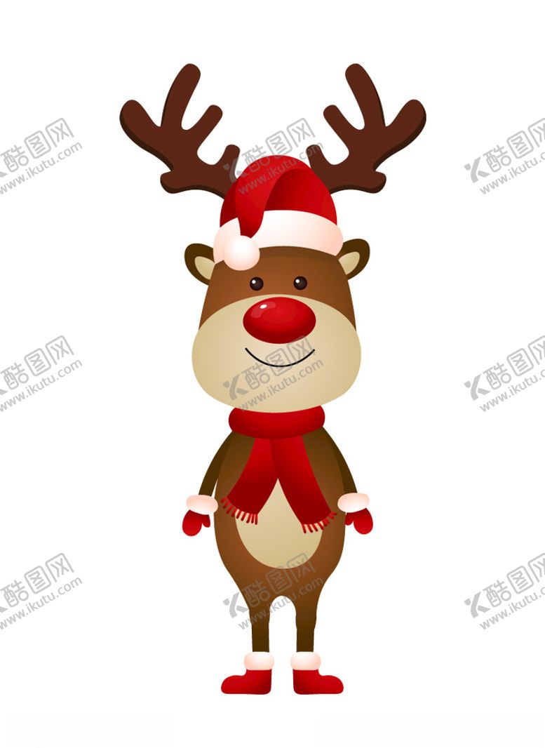 编号：93318709281247162842【酷图网】源文件下载-圣诞节麋鹿