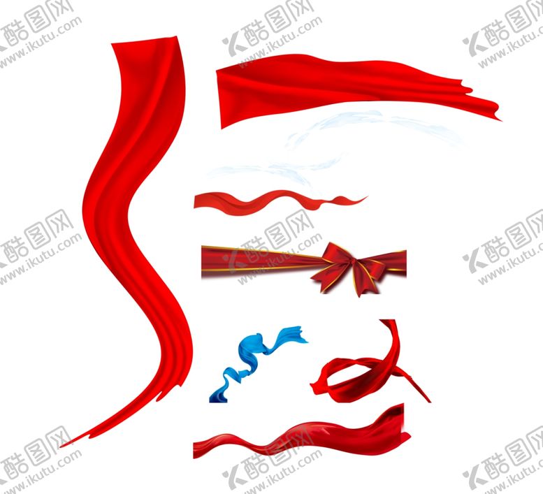 编号：32660010252337077174【酷图网】源文件下载-彩带丝带飘带素材