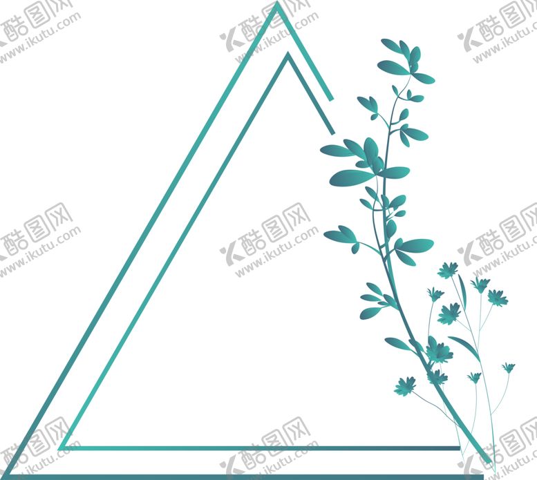 编号：81947605151901386620【酷图网】源文件下载-三角形叶子