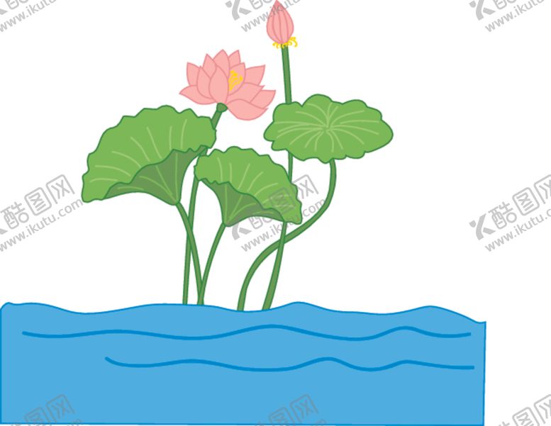 编号：56737901280111144190【酷图网】源文件下载-矢量荷花