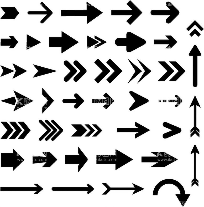 编号：98854210291817254736【酷图网】源文件下载-方向箭头 矢量
