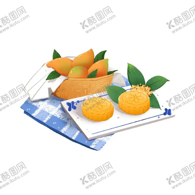 编号：66278002010059344268【酷图网】源文件下载-中秋冰皮芒果月饼