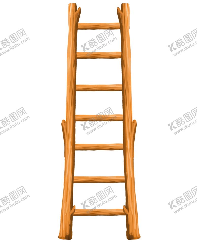 编号：29314310180916097471【酷图网】源文件下载-梯子木梯卡通梯子素材