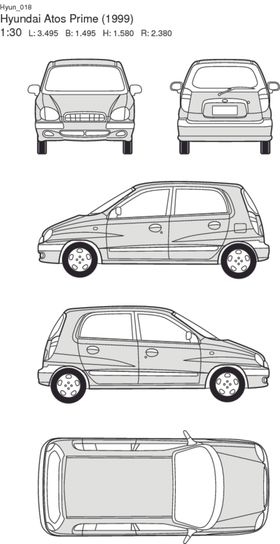 手绘汽车