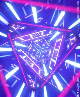 C4D模型炫酷迷宫隧道镜子