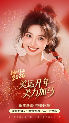 美业新年早安图