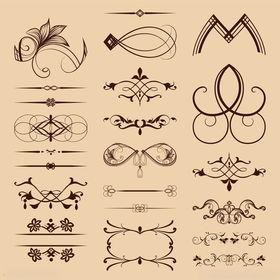 复古装饰性摄影设计元素