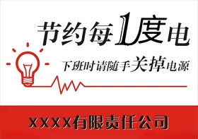 节约用电绿色能源低碳生活拒绝浪费绿色能