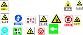 禁止标志警示牌