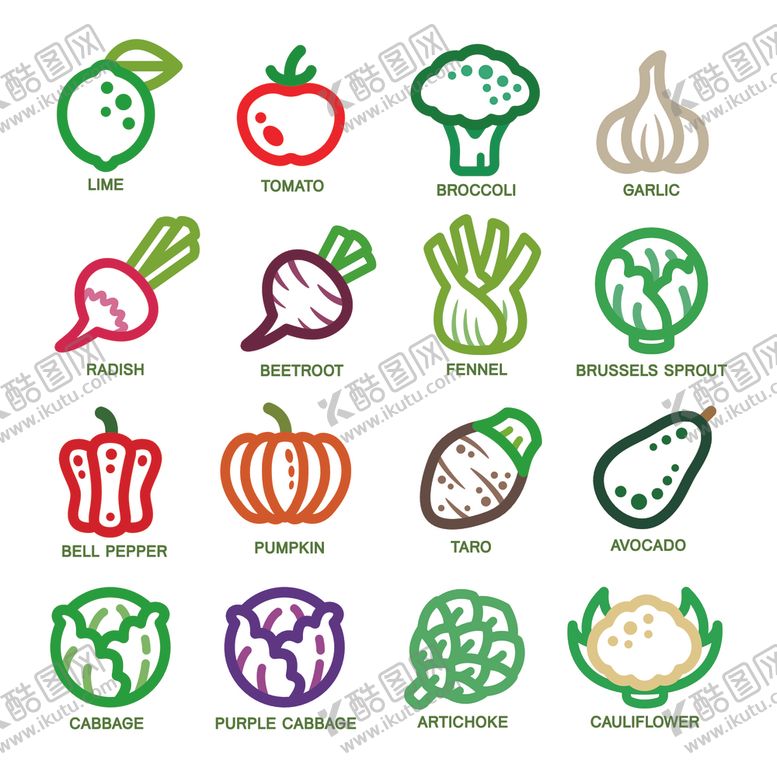 编号：18383011021441462911【酷图网】源文件下载-蔬菜图标