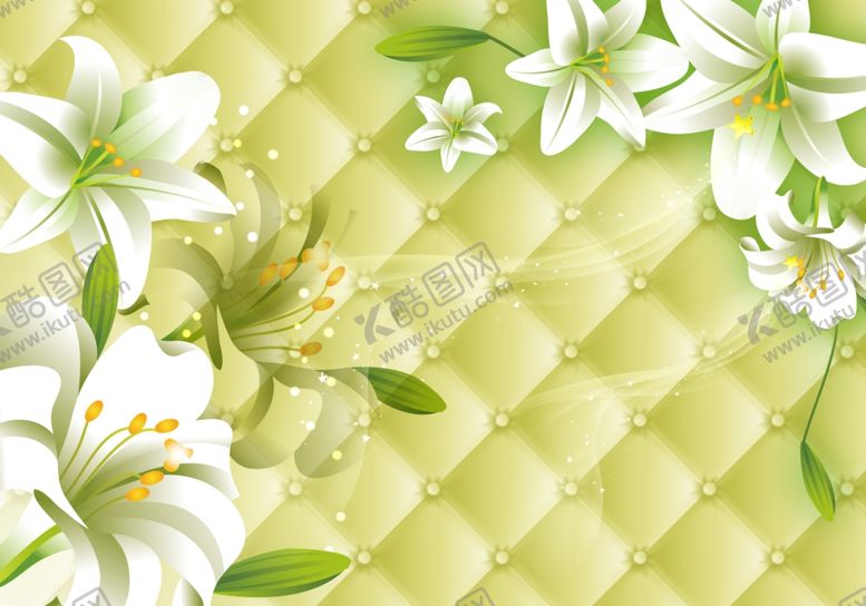 编号：15921809261126049249【酷图网】源文件下载-花卉背景墙