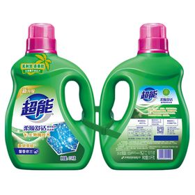 超能柔顺舒适洗衣液包装