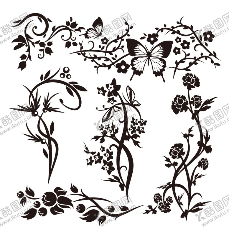 编号：63284809230608067703【酷图网】源文件下载-花剪影