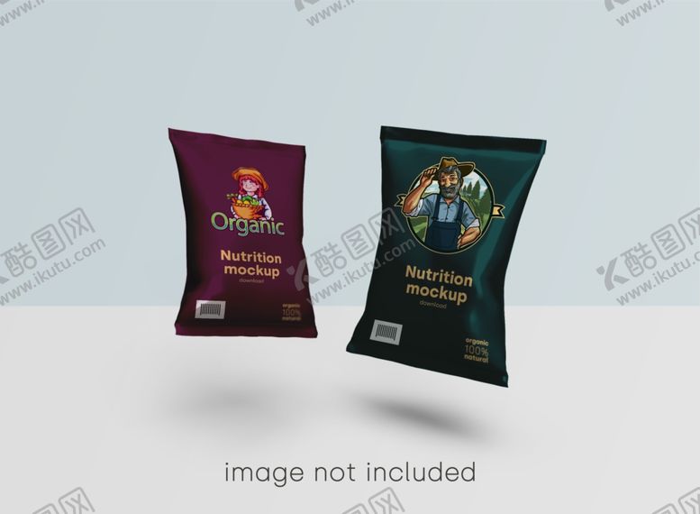 编号：55868506281521318057【酷图网】源文件下载-膨化食品包装袋样机效果图