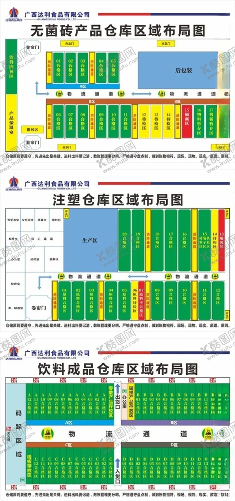 编号：16200702232128193201【酷图网】源文件下载-仓库布局标注图