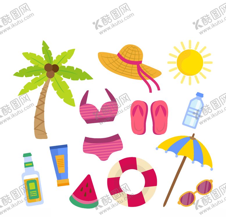 编号：48535506291104521257【酷图网】源文件下载-夏日元素