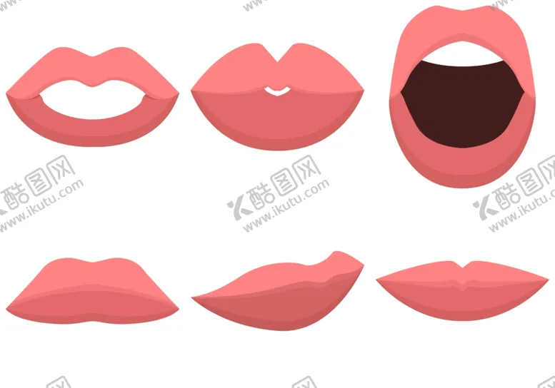 编号：84087606252216297375【酷图网】源文件下载-卡通嘴唇