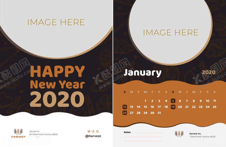编号：24941609281240511636【酷图网】源文件下载-2020年台历