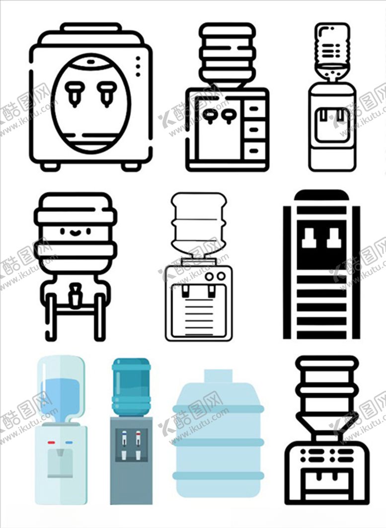 编号：27723810032335393498【酷图网】源文件下载-饮水机图标