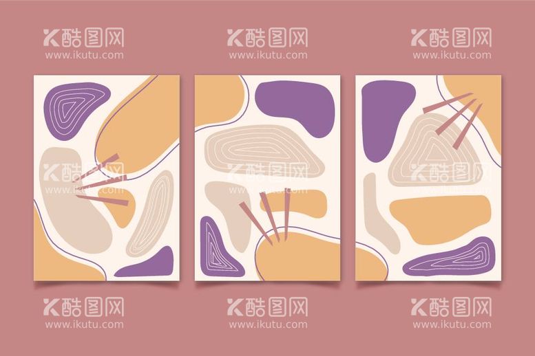 编号：77176812040755142952【酷图网】源文件下载-极简抽象封面组合图