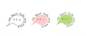 聊天窗口小图案英文设计talk