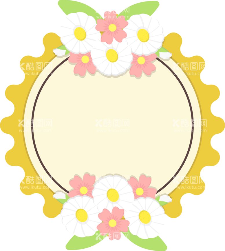 编号：63671401271340408680【酷图网】源文件下载-花朵标签免抠图