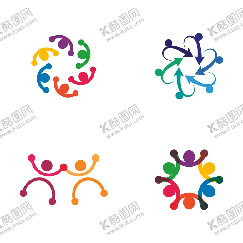 编号：24141505011841033658【酷图网】源文件下载-抽象人物图标