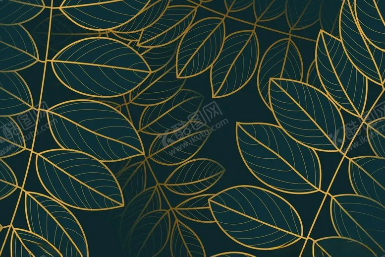 编号：26388401190848133866【酷图网】源文件下载-线描植物背景