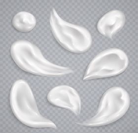 绿色液体黏液和滴液AI矢量图