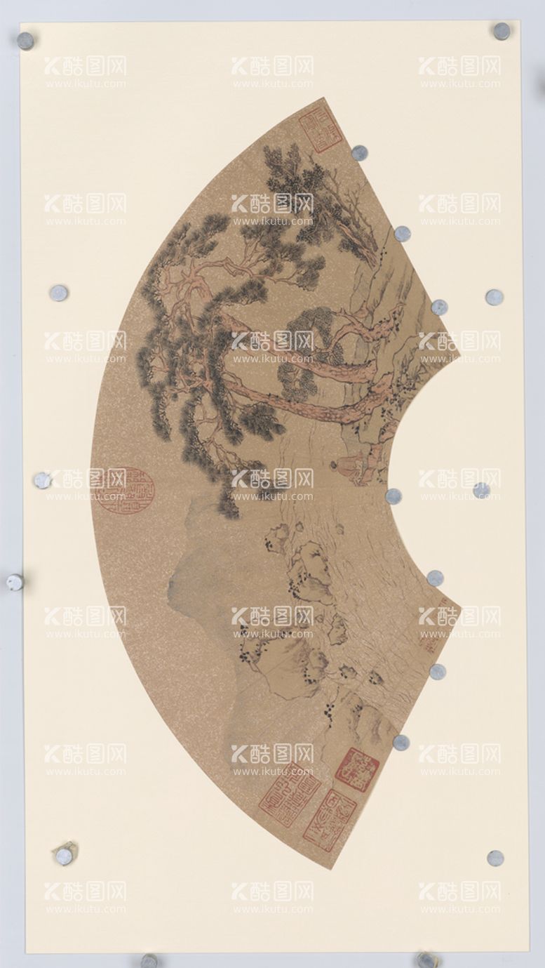 编号：47219809160531104561【酷图网】源文件下载-扇面 中国画山水风景