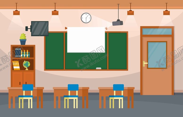 编号：07954209292124462190【酷图网】源文件下载-ai矢量学校教室