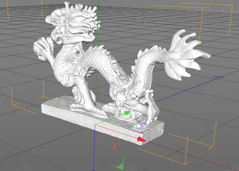 编号：93132410190931526316【酷图网】源文件下载-C4D模型 龙