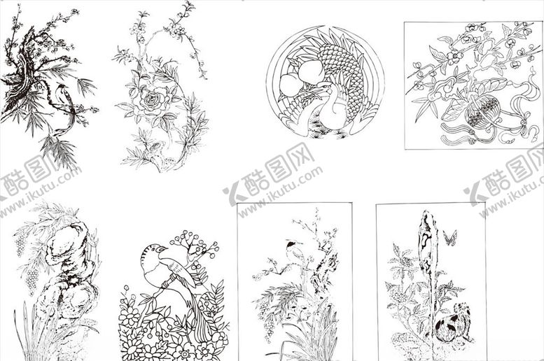 编号：82451909251222489204【酷图网】源文件下载-传统图案书籍插画中国元素