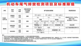 机动车尾气排放检测项目